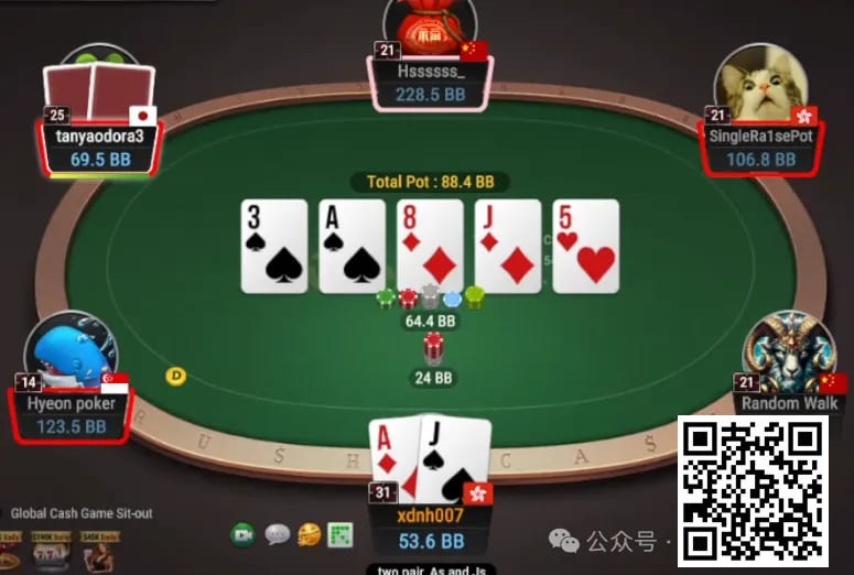 【红龙扑克】牌局分析：4bet底池，顶两对河牌打多大？