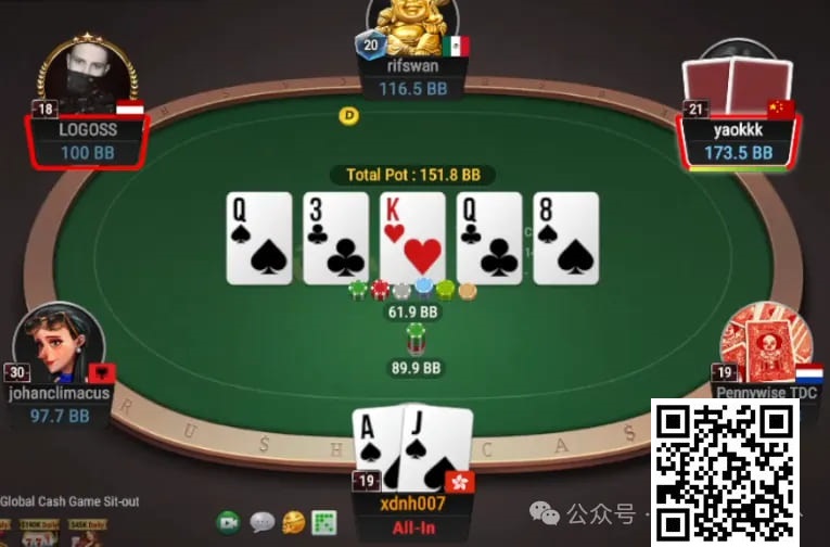 【红龙扑克】牌局分析：绝命超池bluff