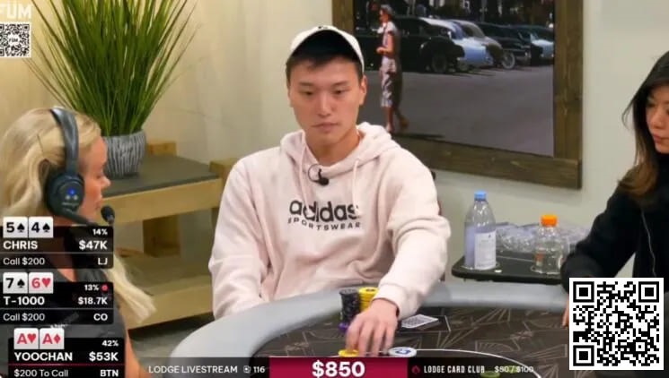 【红龙扑克】Set A在相对干燥牌面遭遇全压，你会像他一样弃牌吗？