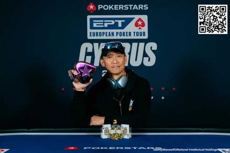 【红龙扑克】EPT塞浦路斯：魏国梁获$3,000神秘赏金赛冠军 郑晓生、胥远、孙云升等挺进$10,300豪客赛Day2