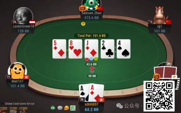 【红龙扑克】牌局分析：超对当set打