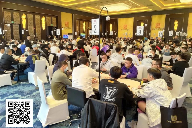 【红龙扑克】CPG三亚大师赛 | 主赛共695人次参赛361人晋级第二轮，陈光城29.15万记分牌领跑第一轮B组