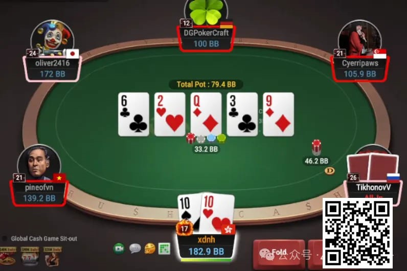 【红龙扑克】牌局分析：Bluff要趁早