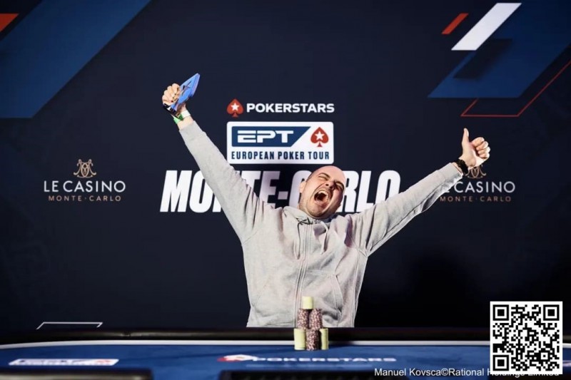 【红龙扑克】2024 EPT蒙特卡洛：法国选手Antoine Labat斩获生涯首座EPT奖杯