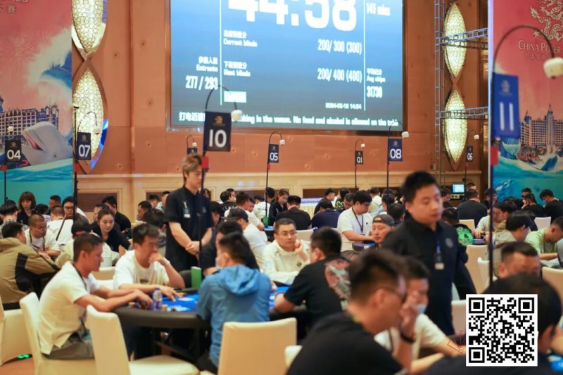 【红龙扑克】CPG珠海 | 正式开赛！主赛第一轮A组407人参赛121人晋级，林文程30.7万记分牌登顶CL
