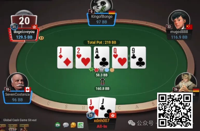 【红龙扑克】牌局分析：3bet底池，翻牌check raise后转牌停枪