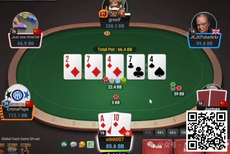 【红龙扑克】牌局分析：你的7实在太少