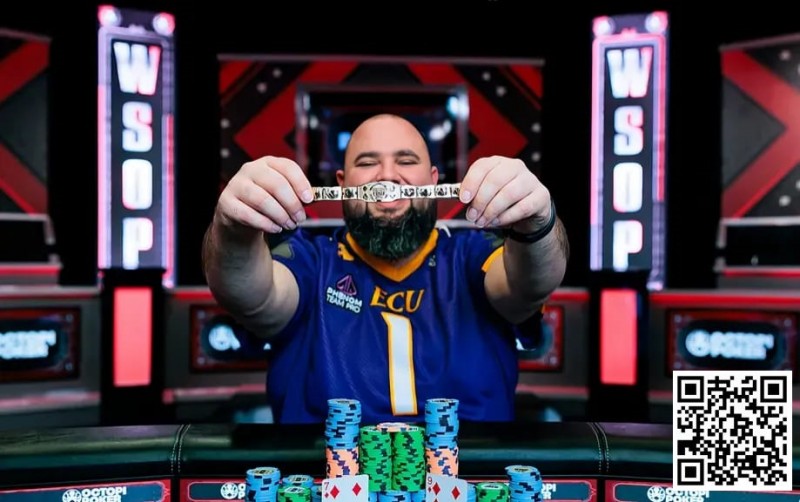【红龙扑克】WSOP最疯狂的逆转？小哥连续三次不到5 Outs河杀对手夺冠，这运气绝了！
