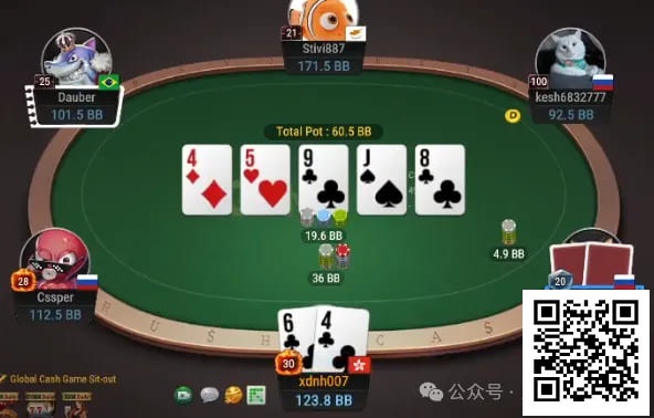 【红龙扑克】牌局分析：Bluff应该再大点
