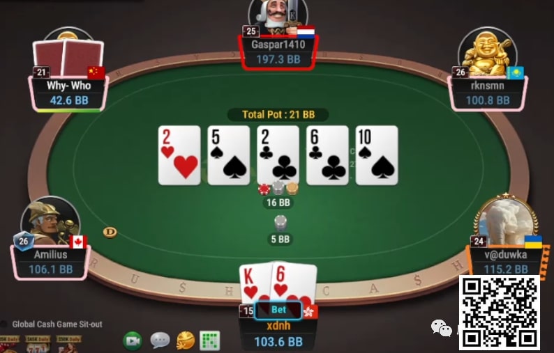 【红龙扑克】牌局分析：扁Donk鱼（第一弹）