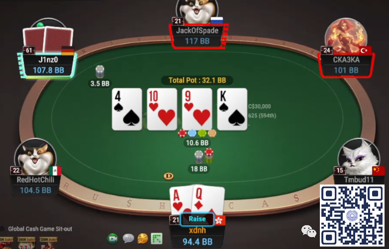 【红龙扑克】牌局分析：扁Donk鱼（第二弹）