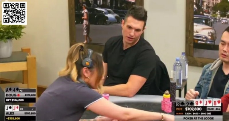 【红龙扑克】Doug Polk用A4s诈唬踢钢板，创造扑克室有史以来最大底池