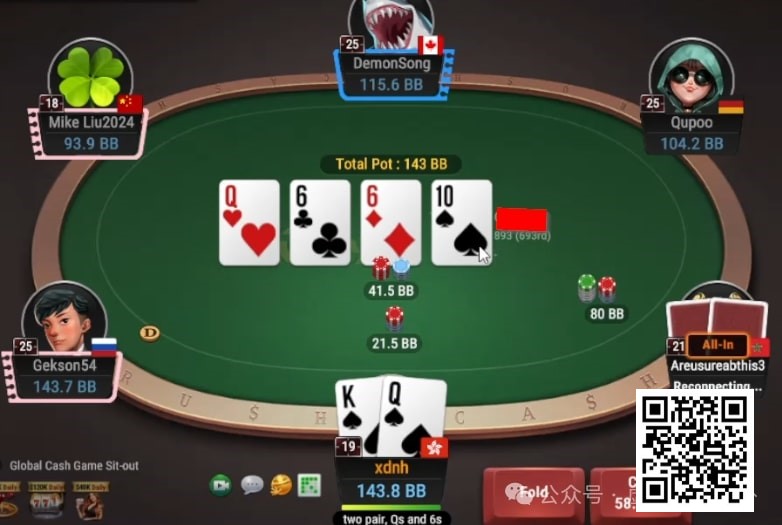 【红龙扑克】牌局分析：什么时候bet/fold顶对？