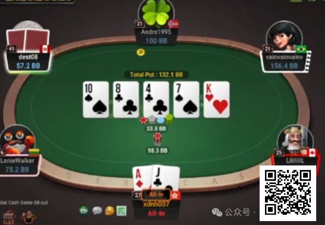 【红龙扑克】牌局分析：凭借范围优势狂锤