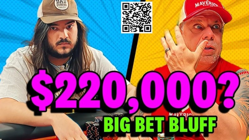 【红龙扑克】牌局:这个8,750彩池的巨大诈唬,能成功是侥幸?