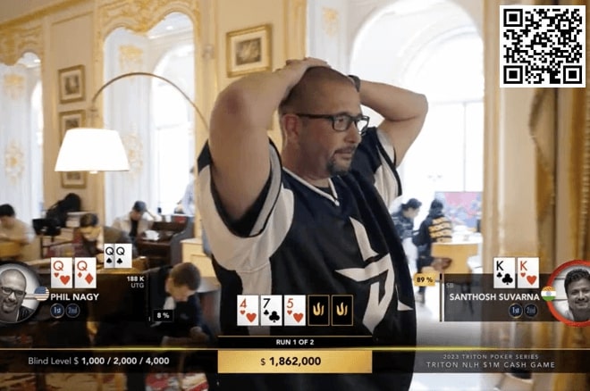 【红龙扑克】好惨一老哥！QQ撞KK 一手牌损失近80万美金！