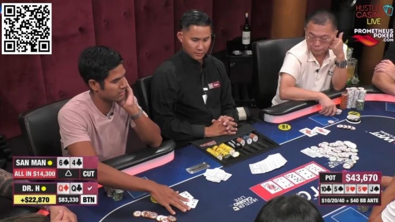 【红龙扑克】6嗨call all-in引发的血案：对手看错底牌，他的筹码你收不收？