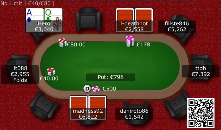 【红龙扑克】玩法：开局35BB拿着A-Qo在大盲如何应对3-Bet