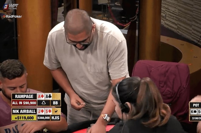 【红龙扑克】气球哥牌品极差？ slowroll对手再惹争议