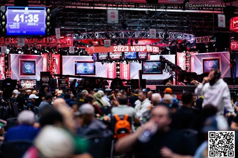 【红龙扑克】2023WSOP主赛事参赛人数破历史纪录！有人只打了一手牌就出局了……