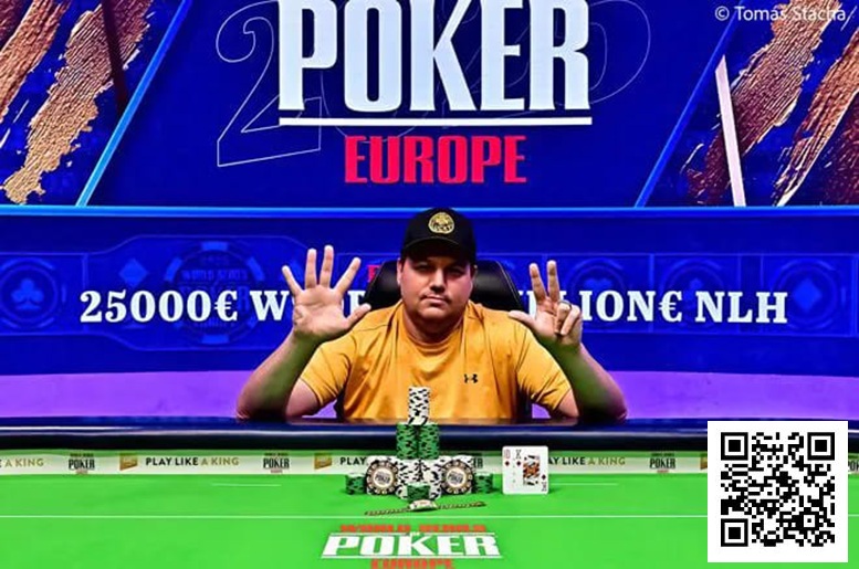 【红龙扑克】话题 | Shaun Deeb斩获WSOP欧洲站桂冠，以八条金手链并列历史第七