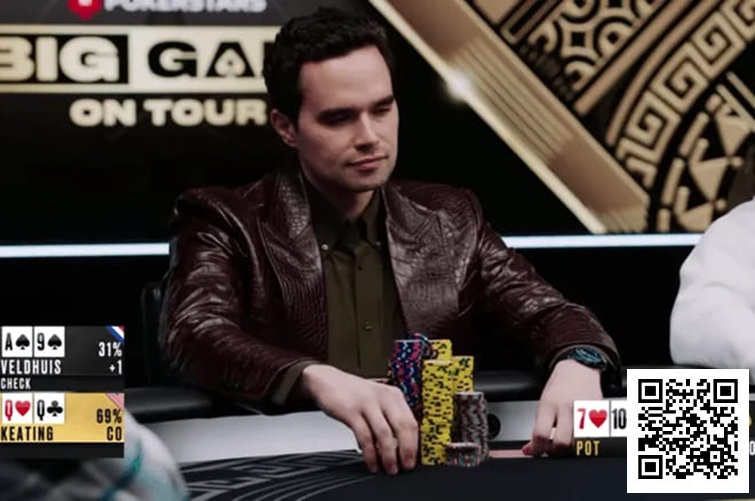 【红龙扑克】话题 | 河牌扼杀巨池！Alan Keating与Lex Veldhuis的50万美金对决功亏一篑