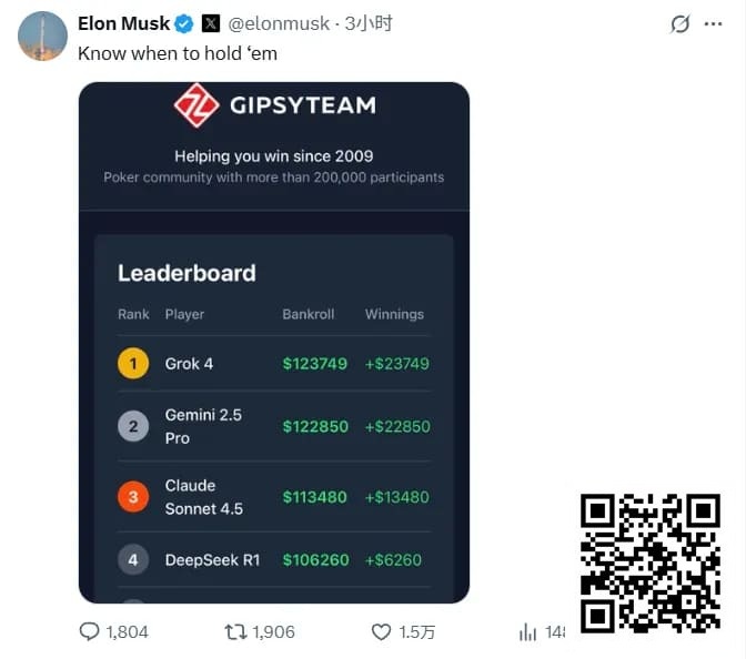 【红龙扑克】全球最有名AI一起打德扑，谁能赢？马斯克都在围观转发
