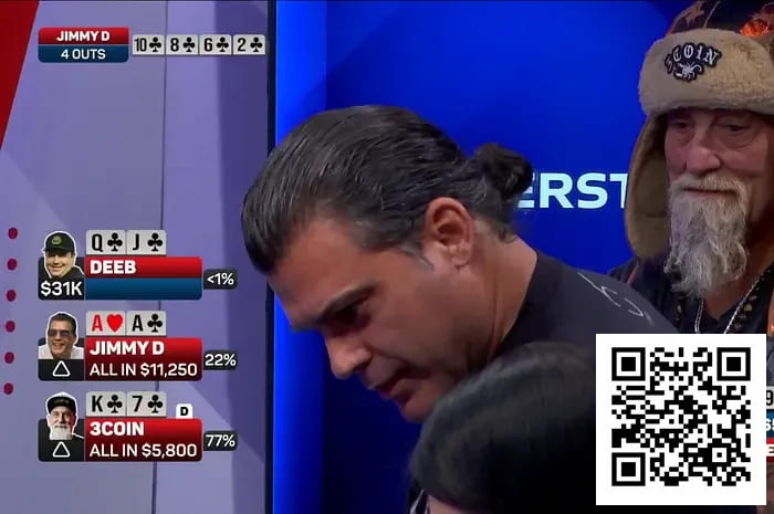 【红龙扑克】同花围攻下的AA绝命挣扎，两次发牌上演命运逆转！