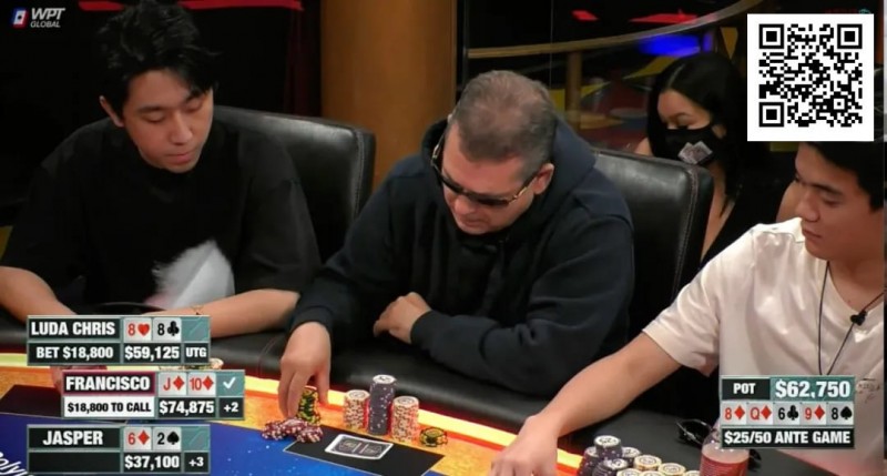 【红龙扑克】四条不敌同花顺！Hustler Casino Live诞生19万巨额彩池，Chris Chen这手牌太惨了！