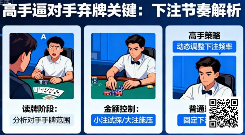 【红龙扑克】为什么高手总能逼对手弃牌？关键在下注节奏
