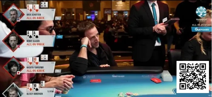 【红龙扑克】四家全下！AA、KK、TT、同花，谁是最后赢家？