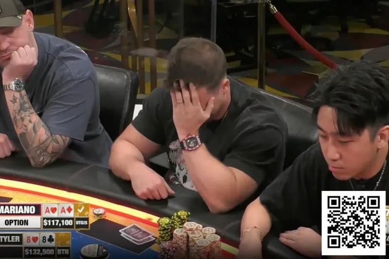 【红龙扑克】仅凭一手88死扛Mariano三枪重注？头太铁了！