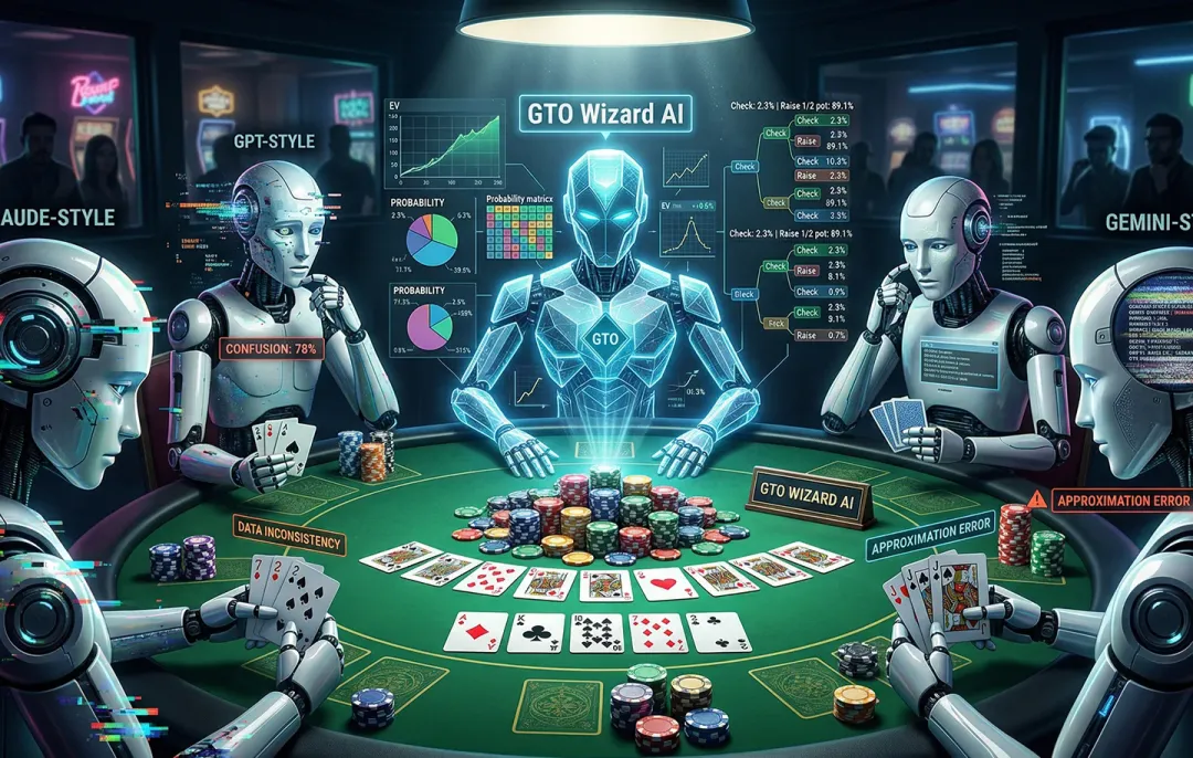 【红龙扑克】大模型集体扑克“翻车”：GTO Wizard一穿二十，人类玩家暂时安全