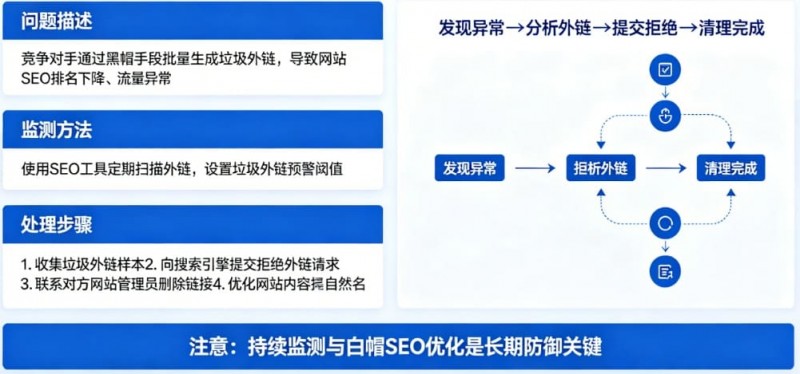 【红龙扑克】博彩平台的“负面SEO”防御：竞争对手恶意刷垃圾外链怎么办？
