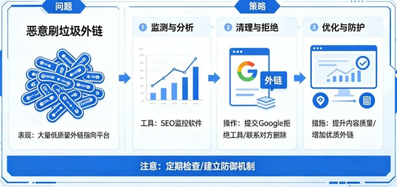 【红龙扑克】博彩平台的“负面SEO”防御：竞争对手恶意刷垃圾外链怎么办？