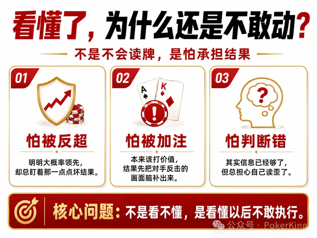 【红龙扑克】看穿范围却不敢动？你不是没读懂牌，只是被恐惧按住了手