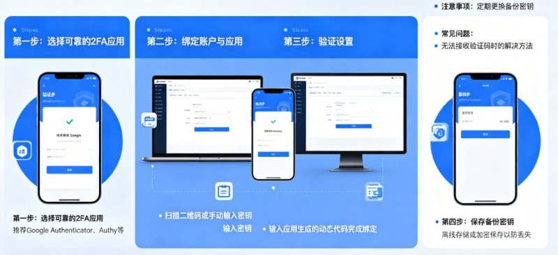 【红龙扑克】如何设置高强度的账户二次验证（2FA）