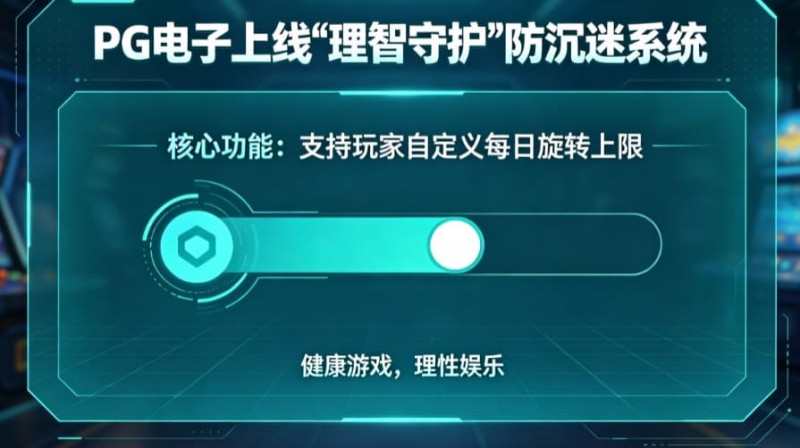 【红龙扑克】防沉迷功能:PG电子上线“理智守护”系统,支持玩家自定义每日旋转上限。