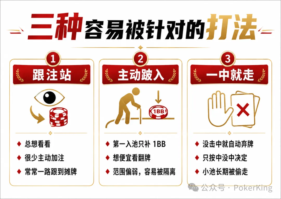【红龙扑克】跟注站、主动跛入、一中就走——现金桌最容易被吃穿的三种打法,你中招了吗?