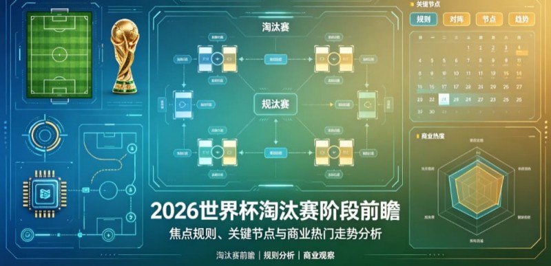 【红龙扑克】2026世界杯淘汰赛阶段前瞻:焦点规则、关键节点与商业热门走势分析
