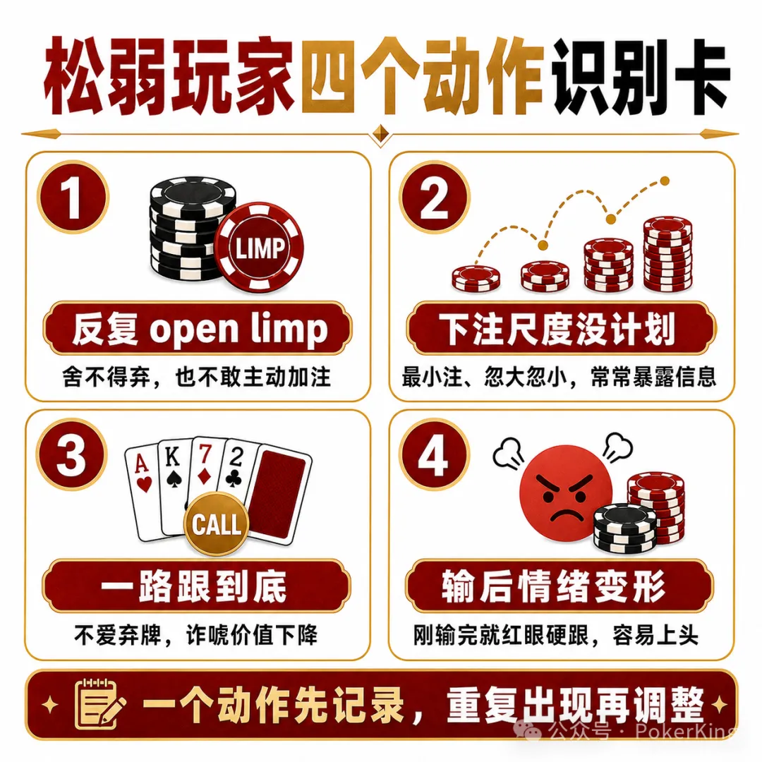 【红龙扑克】坐上牌桌,先别急着看牌:四个信号帮你识别桌上的“目标玩家”