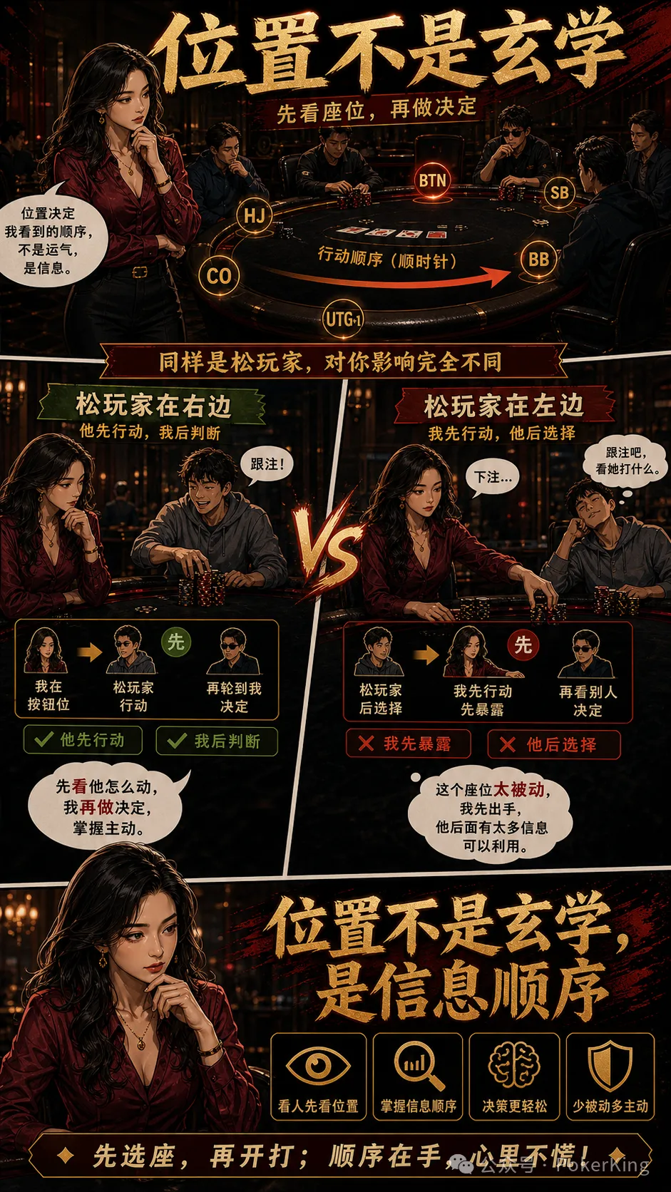 【红龙扑克】坐下之前先看四个信号:位置选对了,牌还没发就少了一半难度
