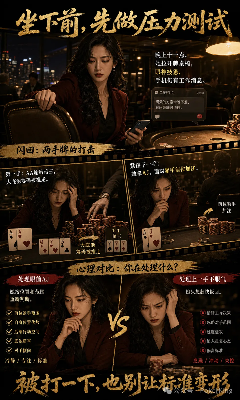 【红龙扑克】坐下前问自己一句：第一手输大底池，下一手还能重新判断吗？