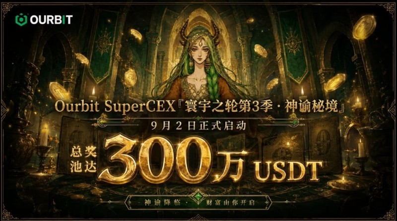 【红龙扑克】Ourbit「寰宇之轮」第三季启动:300万USDT奖池,「命运抽牌」+「合约团赛」双玩法并行