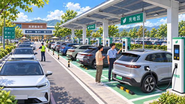 【红龙扑克】国庆假期前3天高速公路新能源汽车充电近300万次