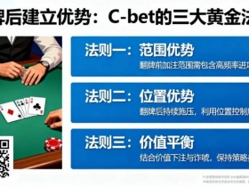 【红龙扑克】如何在翻牌后建立优势?C-bet的三大黄金法则