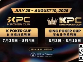 【红龙扑克】千万级奖励引爆今夏!K Poker Cup × 王者扑克系列赛7月开战
