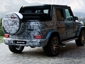 【红龙扑克】梅赛德斯-AMG G63敞篷版谍照曝光 经典越野车回归