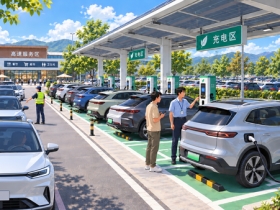 【红龙扑克】国庆假期前3天高速公路新能源汽车充电近300万次